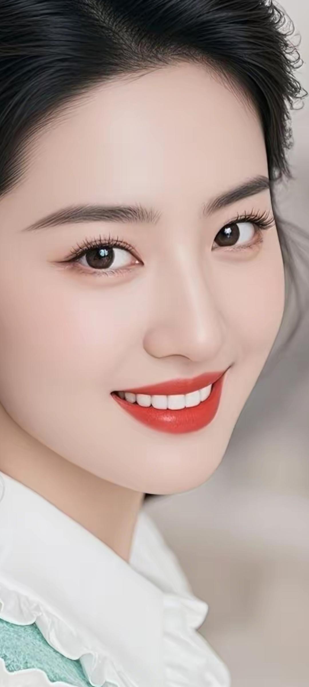 甜美笑容，温柔眼眸，元气少女，清新可人！🌸💖