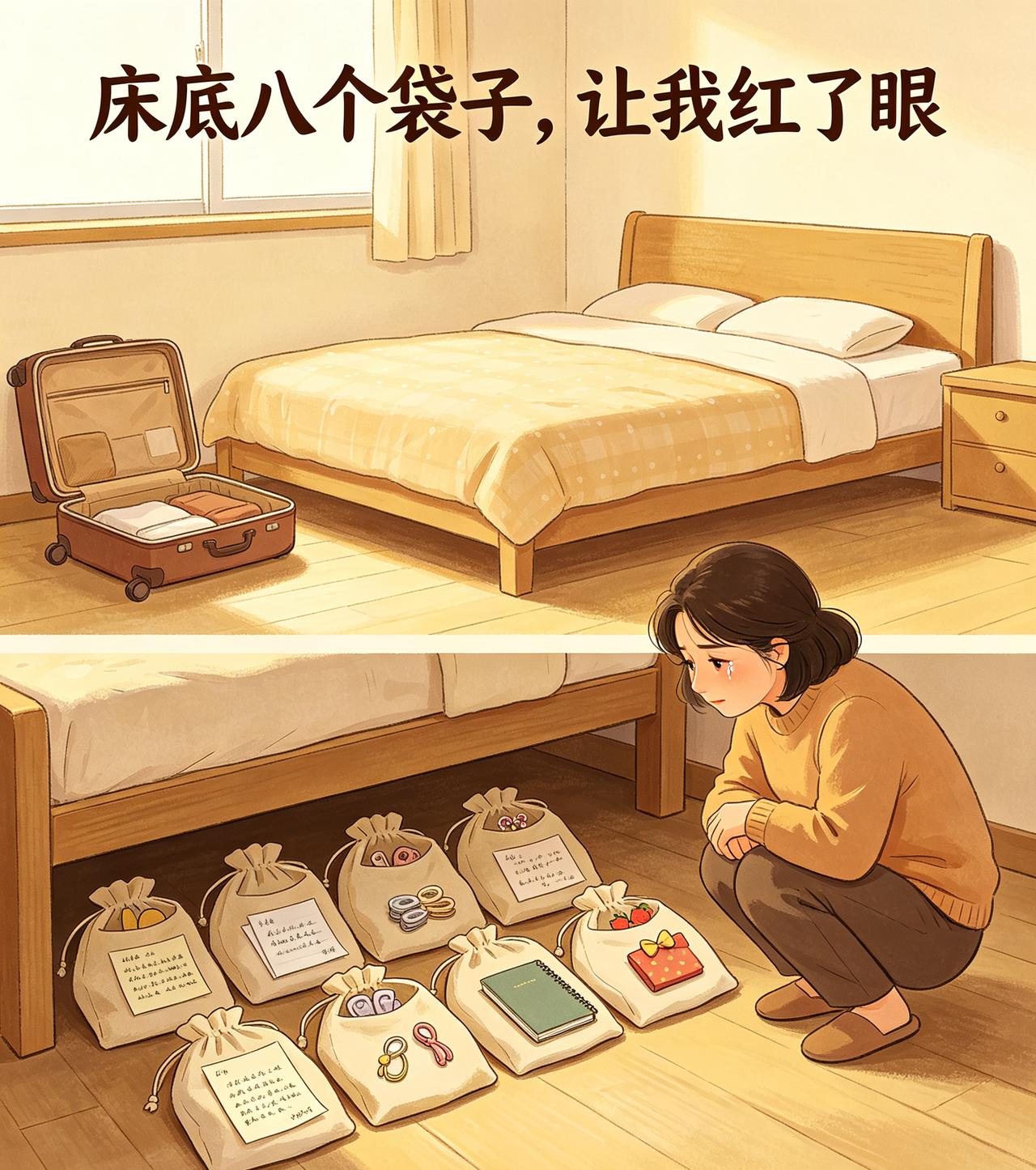 养侄女五年，高考结束一声不吭搬走，床底八个袋子让我红了眼！侄