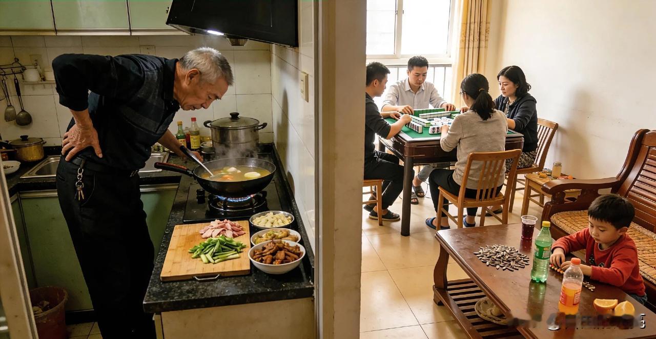 现在有很多这样的情况，名义上是子女跟老人拜年，其实都是把老人当免费的保姆！儿