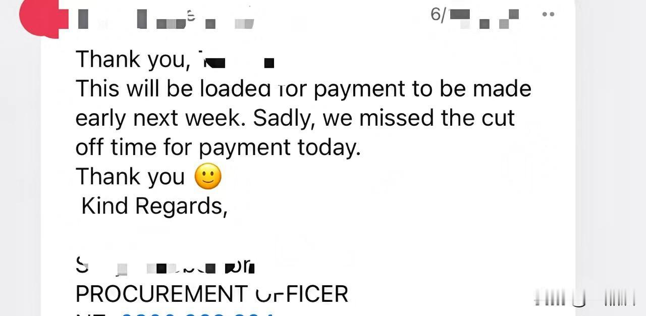 做外贸，和澳洲一个老客户发邮件。货都快到港了，已经给客户电放了，才发现客户竟然没