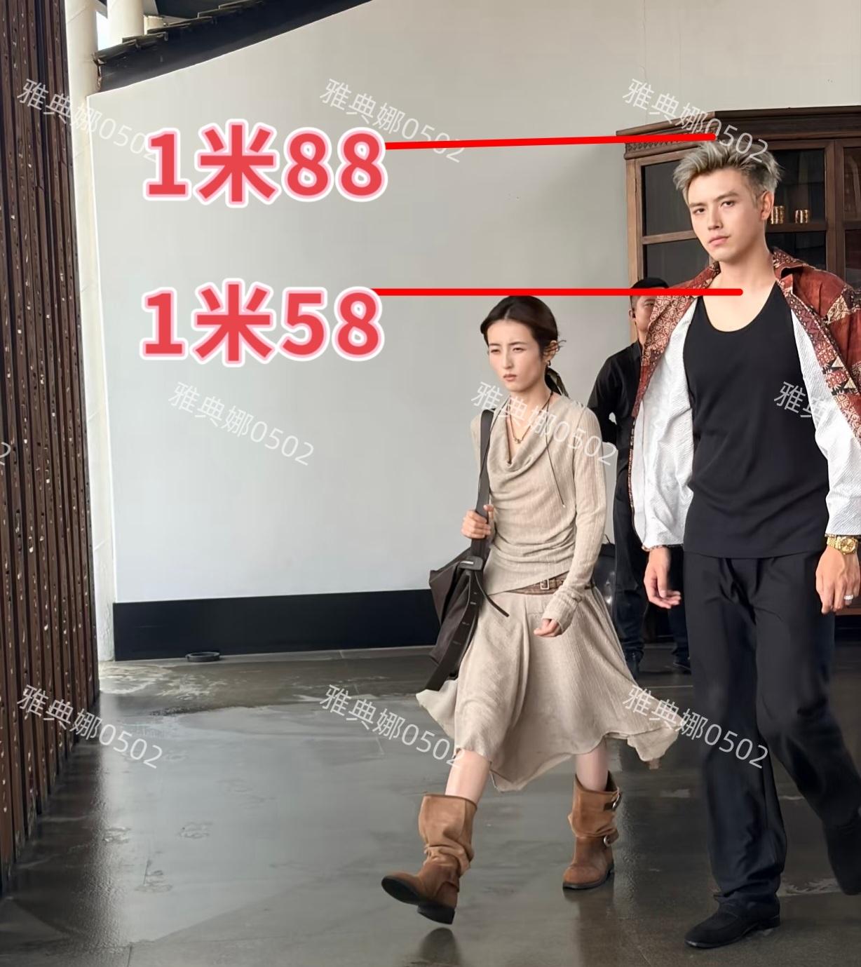 张子枫和陈飞宇这个身高差也太大了，一个1米58一个1米88足足差了30厘米，两人
