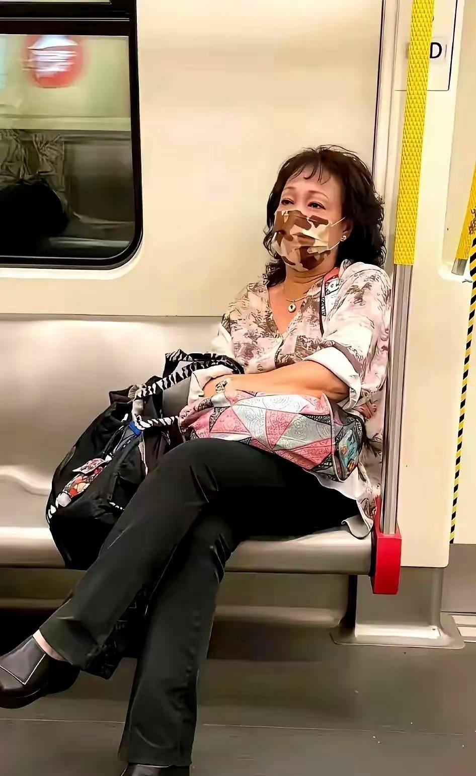 昨儿在地铁站看见她。背着菜袋，眼角有皱纹。那一刻，我比她更慌。有人说是接地