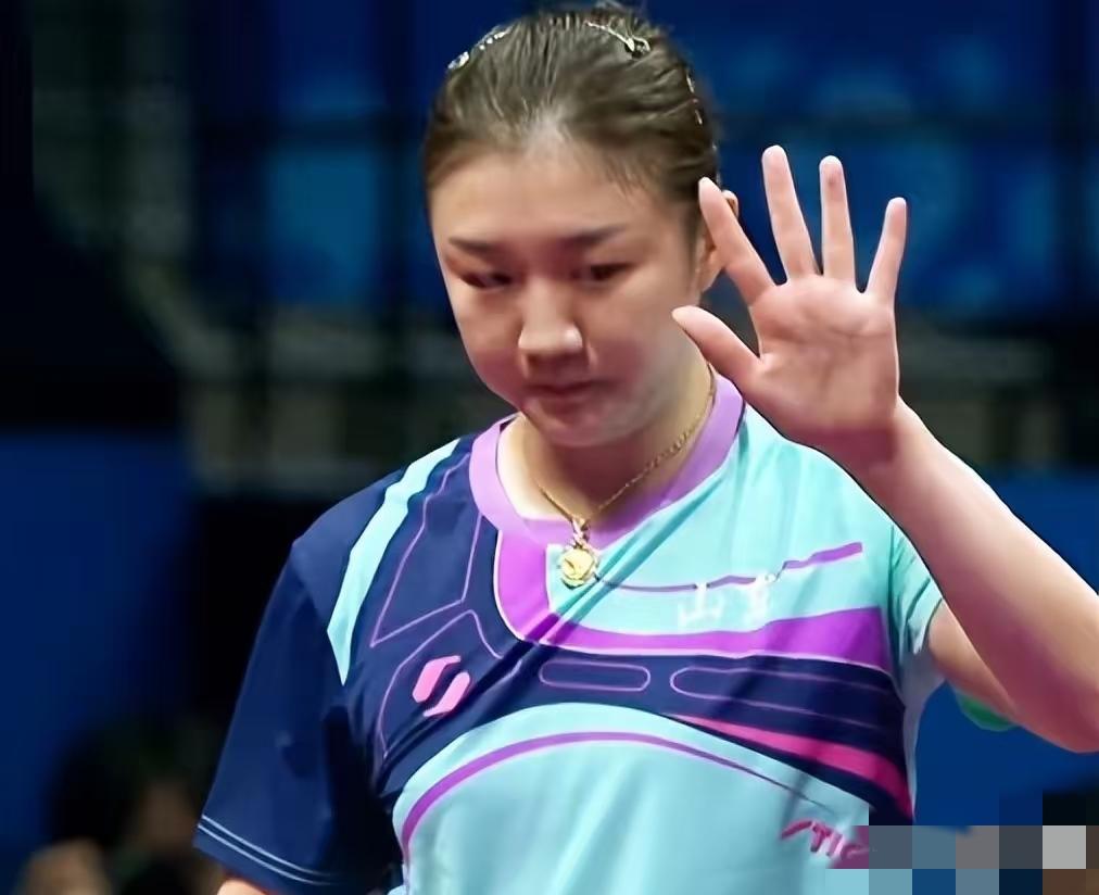 王曼昱夺冠后，女乒出乎意料的一幕出现了。这也许就是竞技体育的魅力吧。孙颖莎世