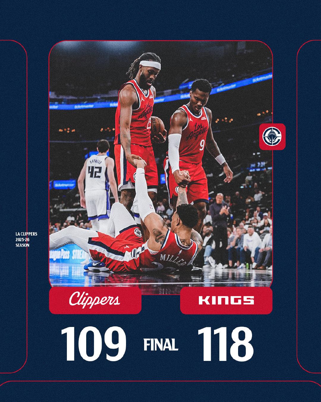 果然快船还是输了！早知道最后会是“赔了夫人又折兵”，还不如今天这场背靠背的比赛