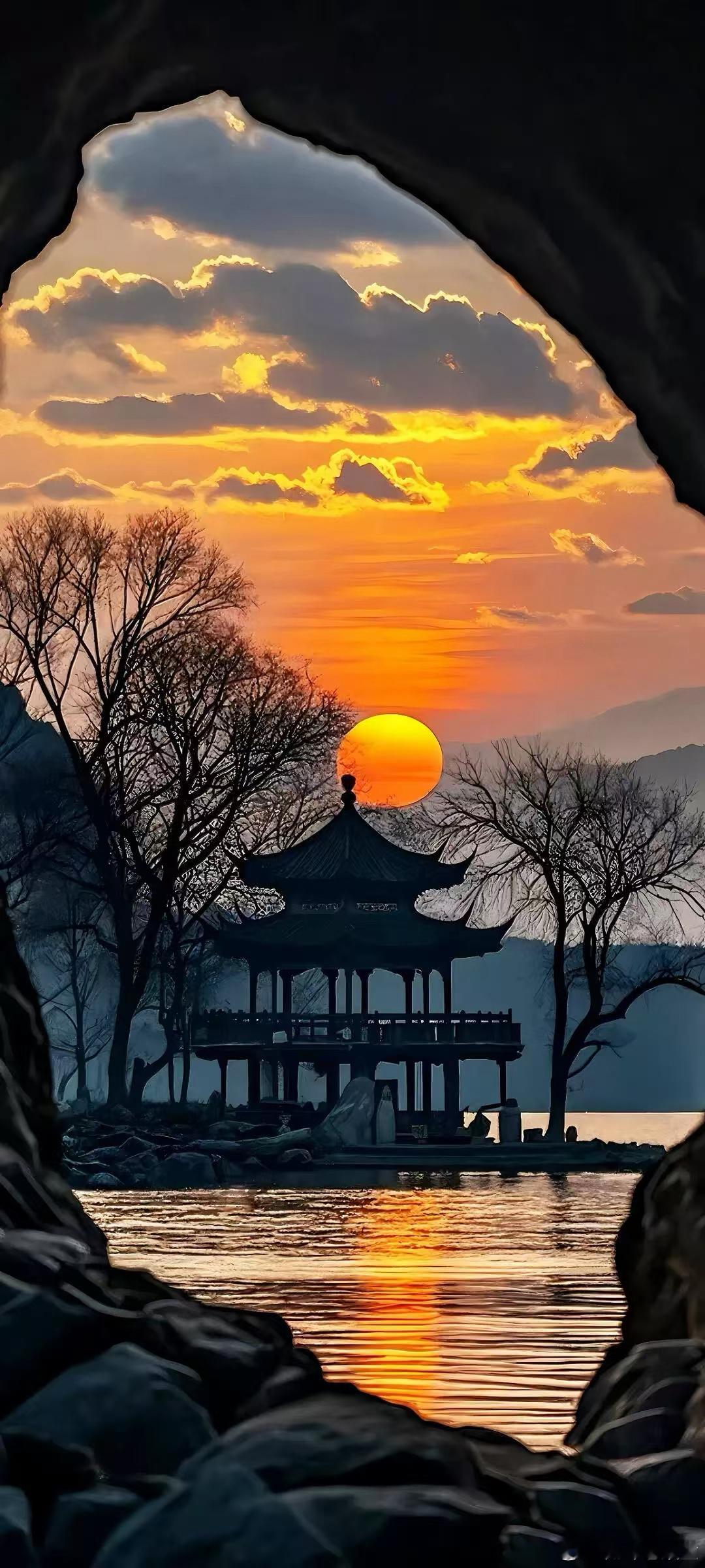 夕阳余晖北京