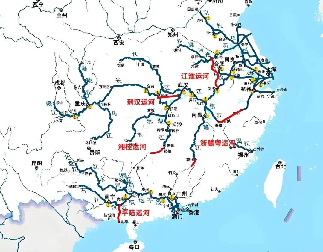 当代中国十大人工运河看了上海要建设连接吴淞江与蕰藻浜的内陆运河，于是查了一下