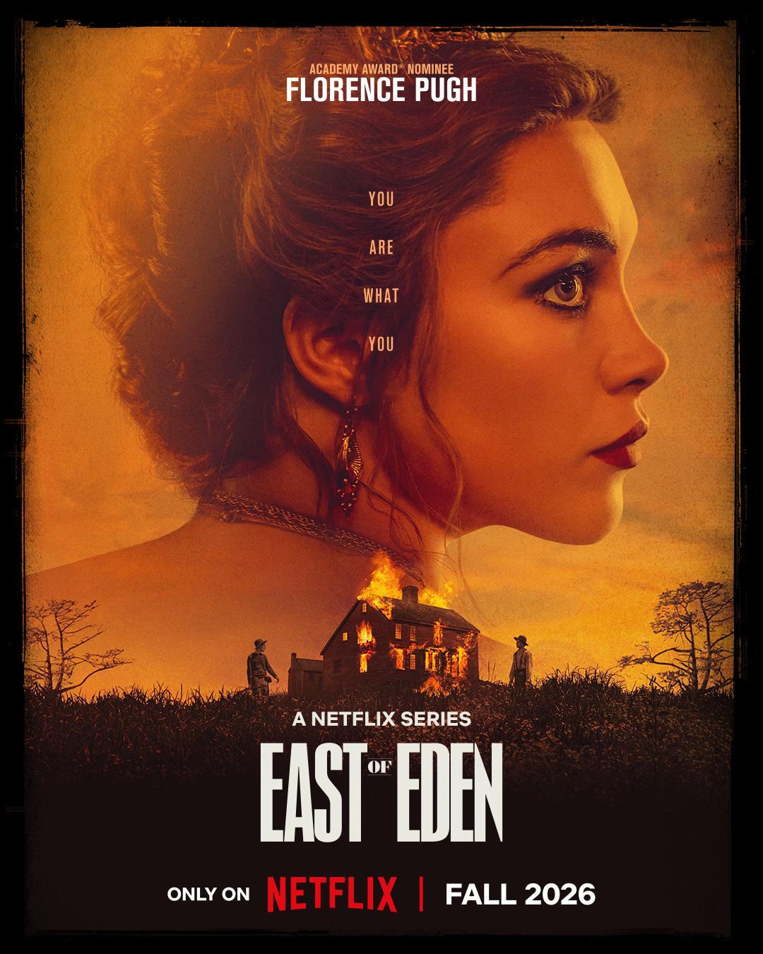 好美！弗洛伦丝皮尤主演Netflix限定剧伊甸之东首曝海报！改编自约翰·斯坦贝克