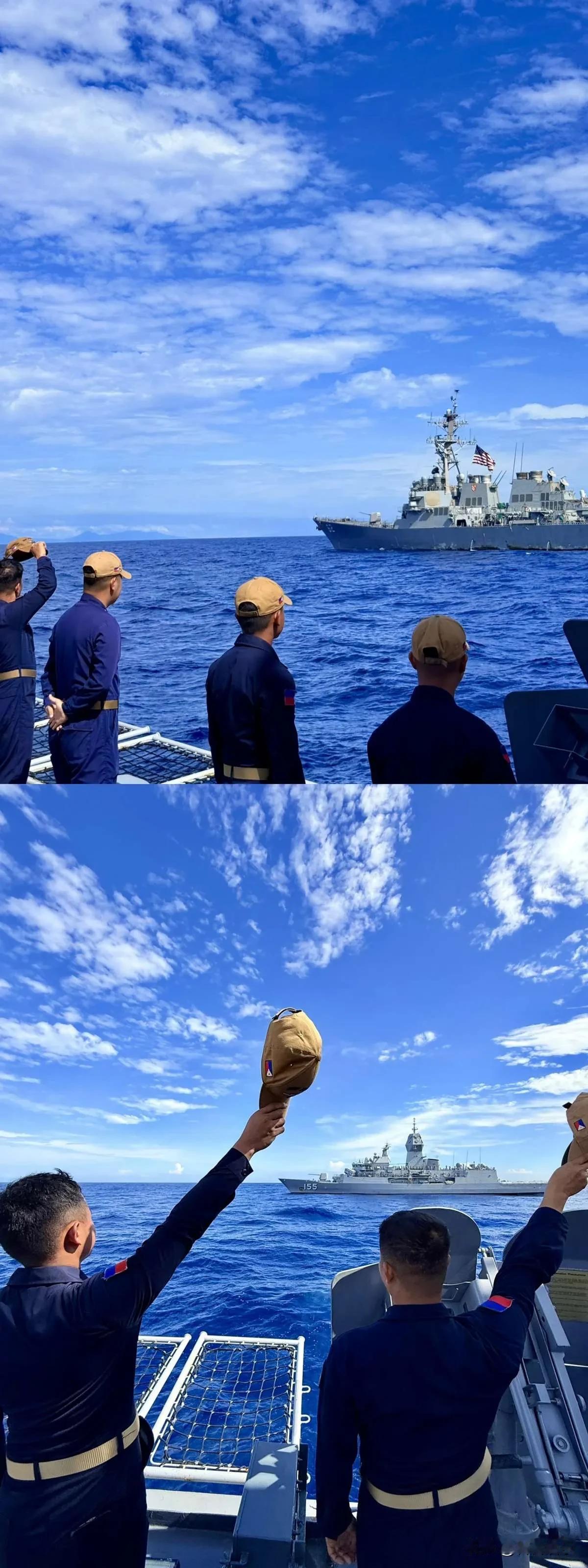 据外媒消息，当地时间10月30-31日，美、澳、新、菲在南海展开海空联合军演