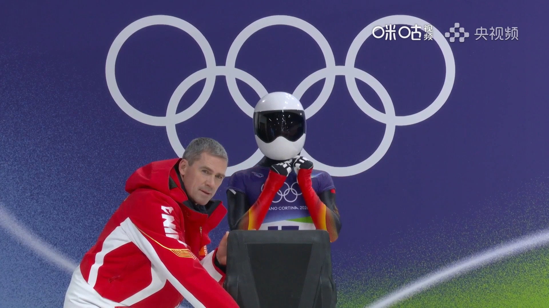 #赵丹第二滑57秒47#米兰冬奥会钢架雪车女子组，🇨🇳赵丹，第一滑：57.7