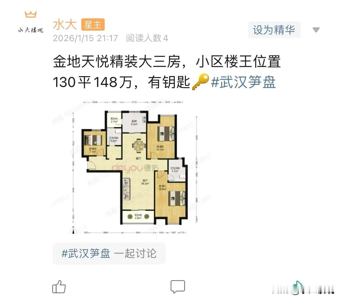 今日美居1.金地天悦，2015年，这个楼盘剩下5楼以下的，委托