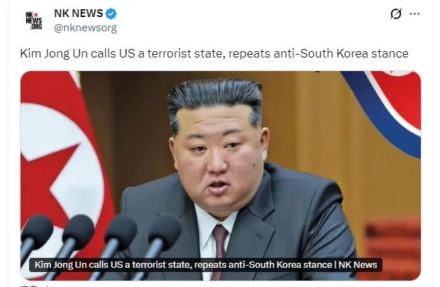 金正恩公开定性美国为恐怖主义国家，朝鲜民众情绪高涨，半岛紧张局势再度升级