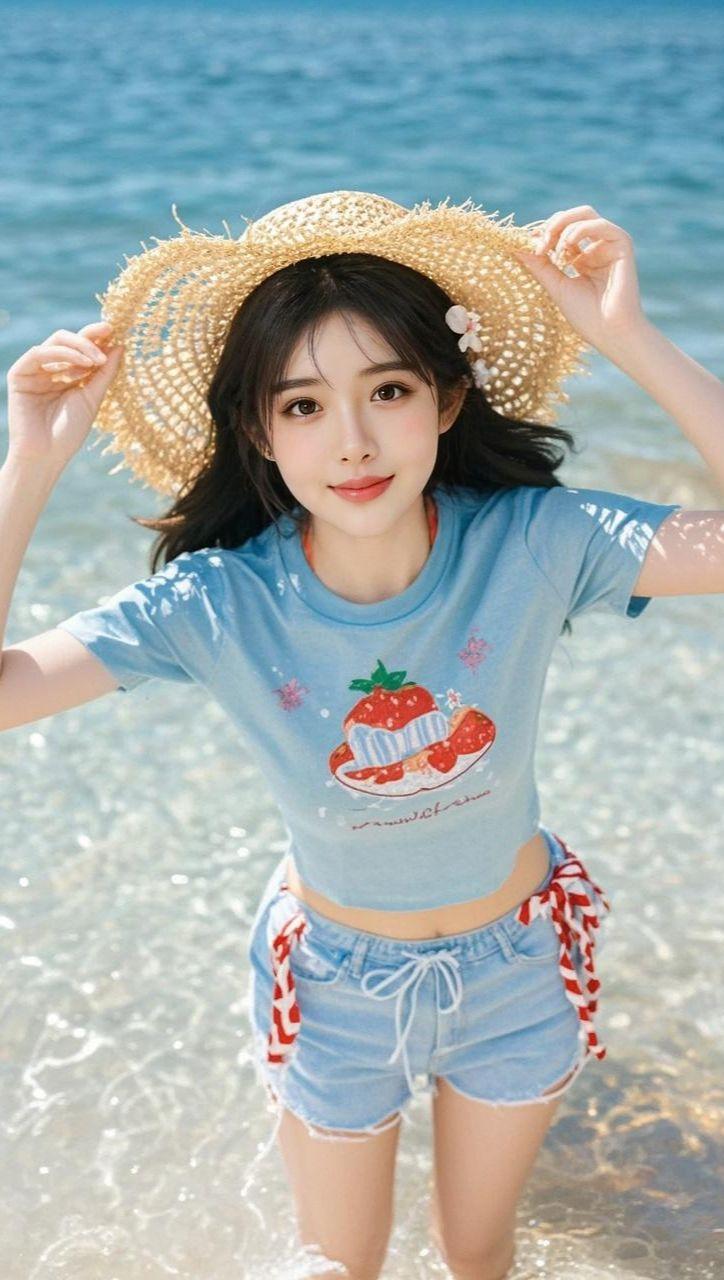 海滨甜趣照 原来ai写真可以这么美 人生总得有一套ai写真吧 谁拍谁好...