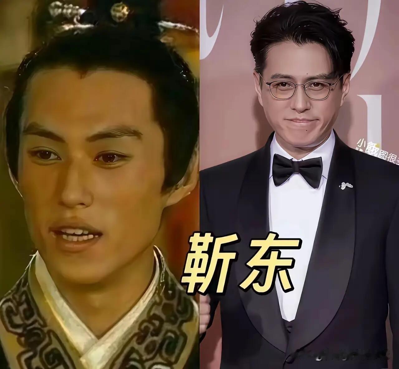 靳东年轻的时候颜值还真的是一般般啊，没想到他是这些男明星里唯一一个越老越有范的男