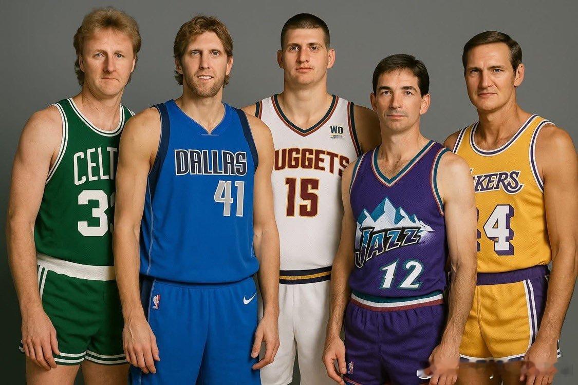 NBA历史上最强白人阵容，你认同吗？NBA​​​