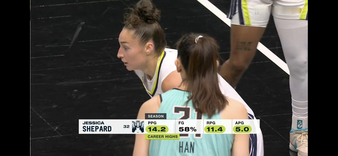 丢！WNBA今天中国德比没有实现刚刚结束的这场WNBA常规赛，中国女篮球员韩