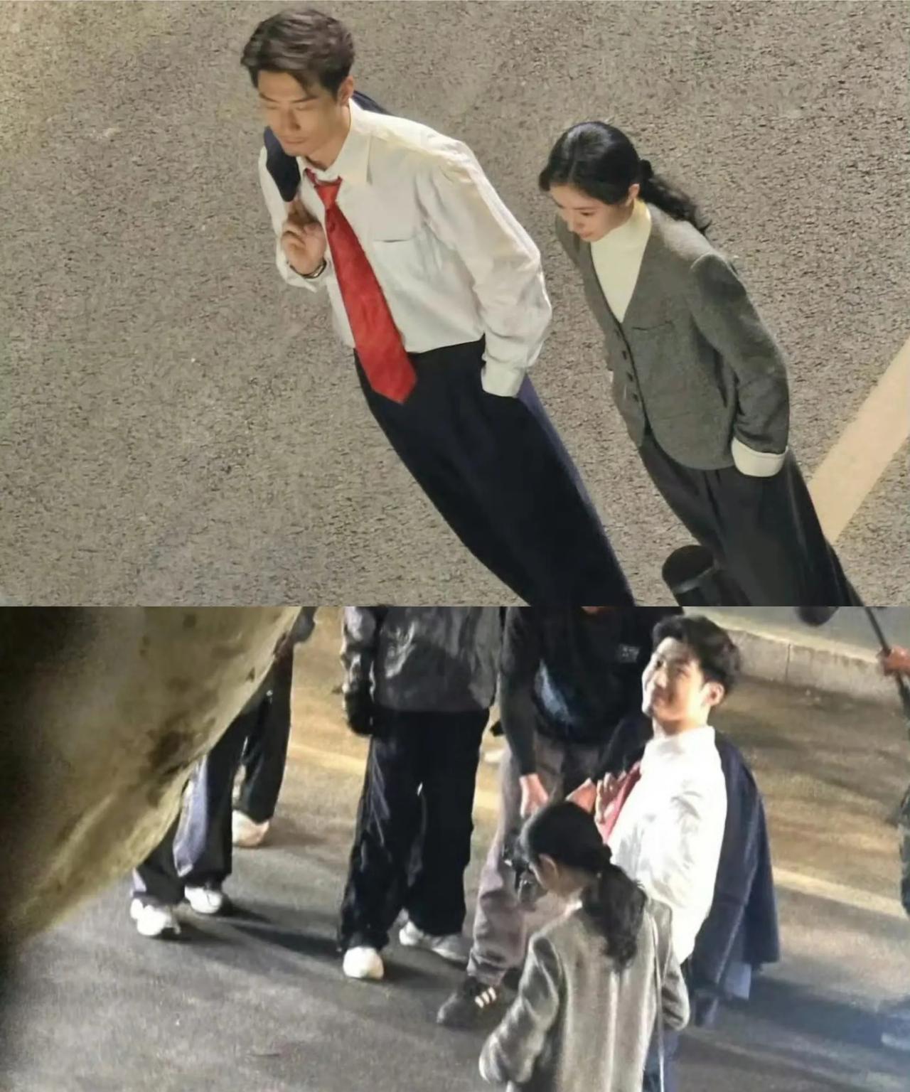 刘浩存、窦骁《主角》路透电视剧《主角》正在拍摄中，刘浩存、窦骁、张嘉益、秦海璐