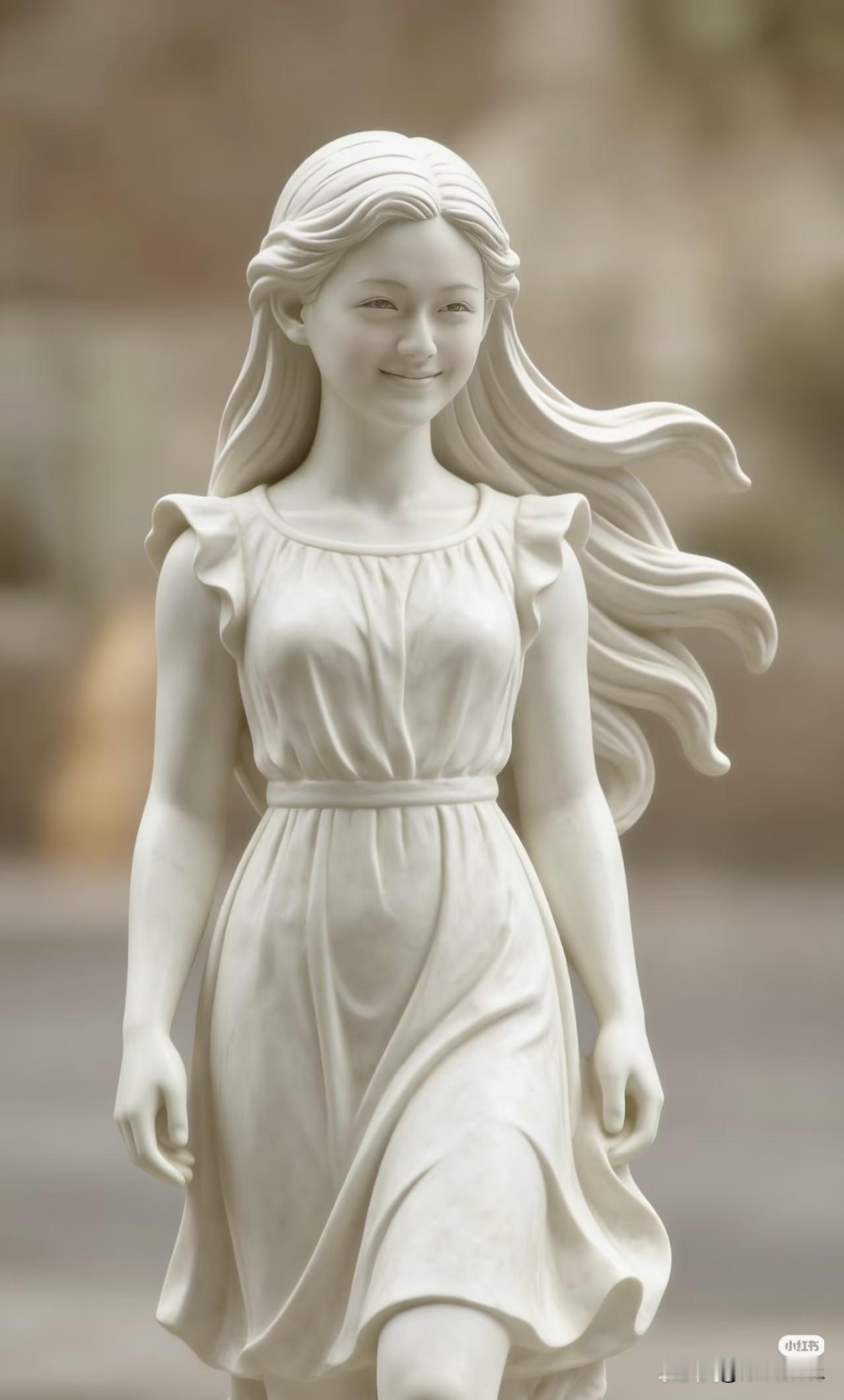 大S的雕不应该是第一张图片那样吗？结果弄得很像从拼多多买的迪士尼的公主人物一样。