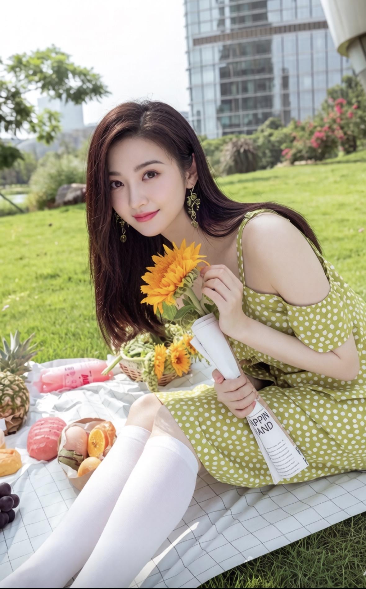 景甜白色小腿袜真是美翻了