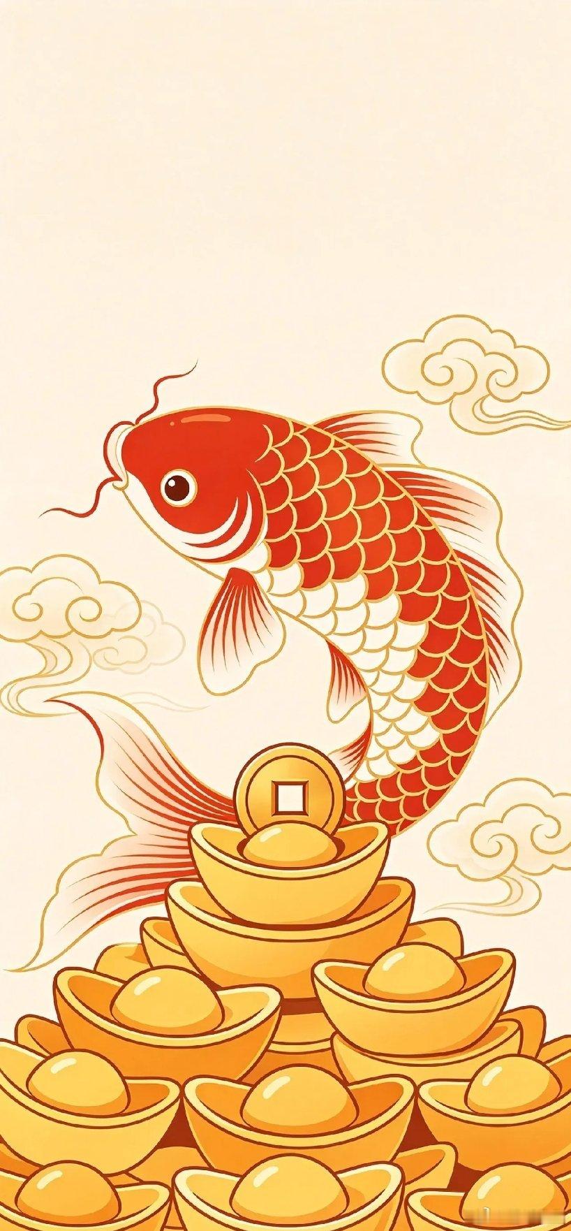 富贵盈门转运纳福国风壁纸