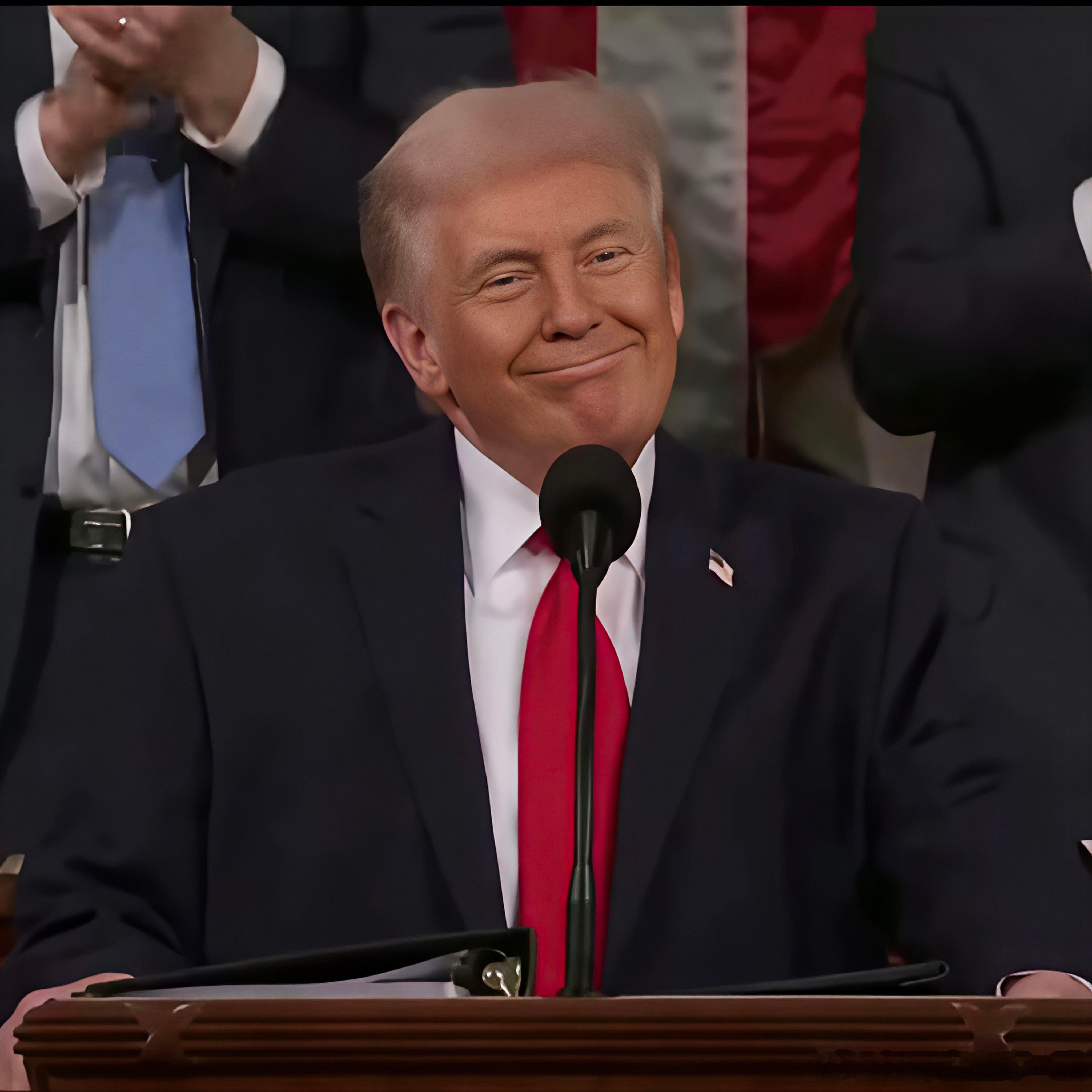 懂王这国情咨文演讲简直太难绷了，美国国会再次传来十分夸张的赢麻复读。“我们国家又