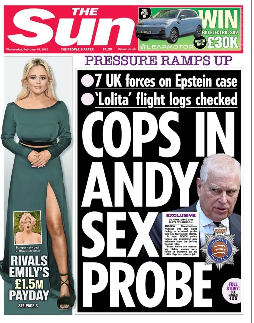 有调查，就会有逮捕的结果。英国王室为了挽回名誉，开始与自家人“切割”。19日报