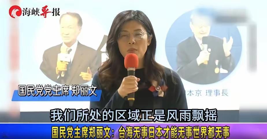中日关系紧张，国民党有了新动向！国民党主席郑丽文送了高市早苗“十五个字”，直指“