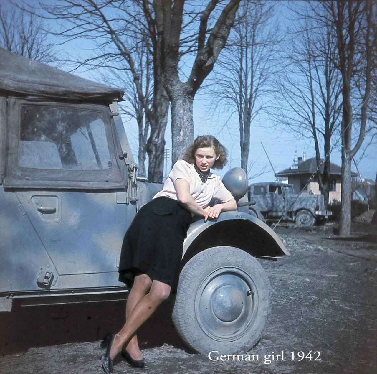 1942年，漂亮的德国女孩。