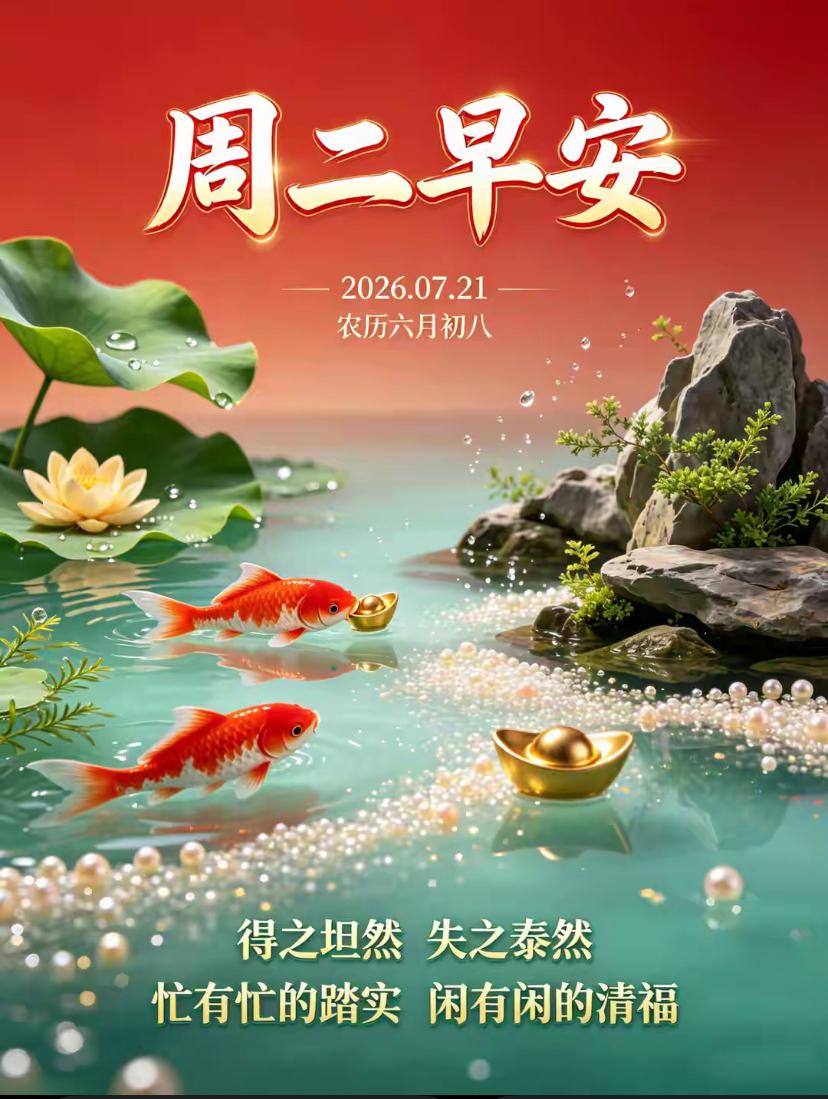 🌺2026./7月21日，暑季有清风徐来，凉意朝夕相伴🌺🌿☀️伏天光景