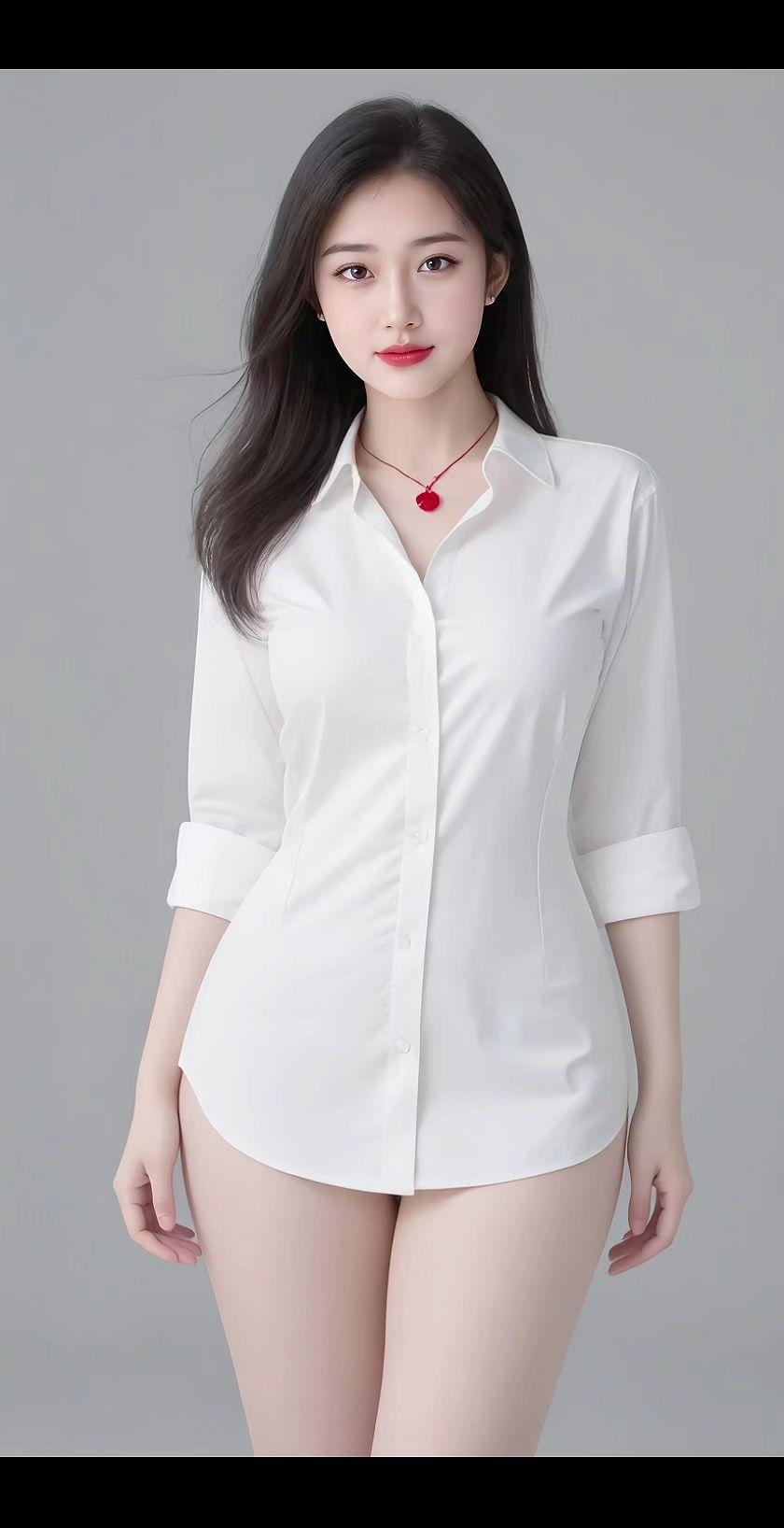 清纯甜美时尚感穿搭肤白貌美耐看型写真照