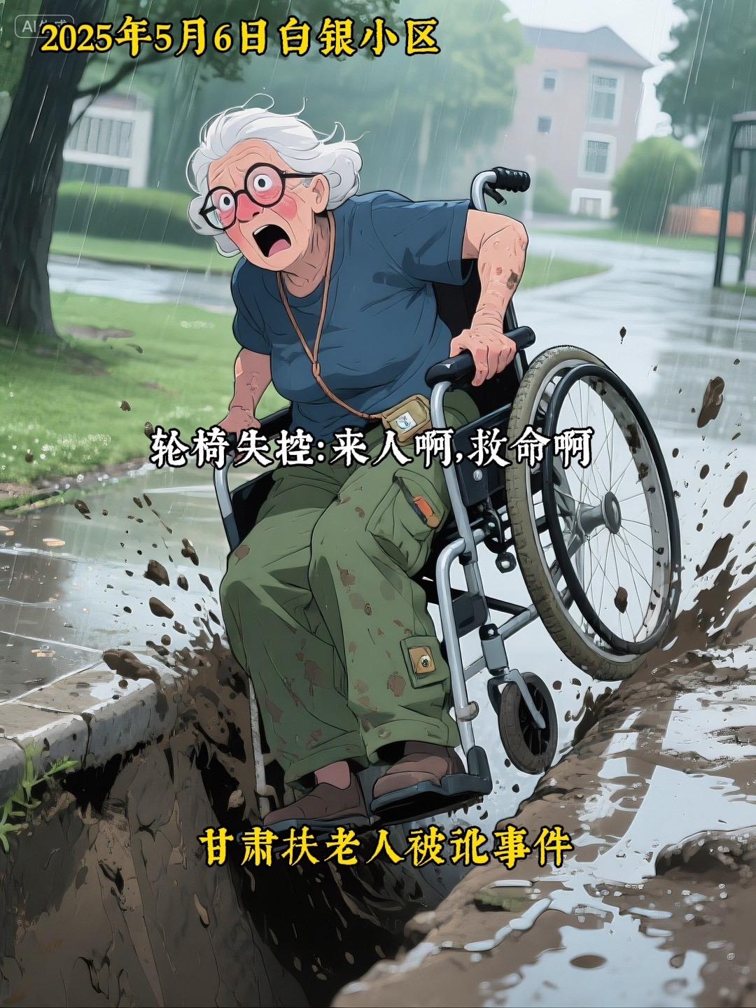 甘肃扶老人被讹事件！2025年5月16日，甘肃白银的周女士在小区遛狗时...