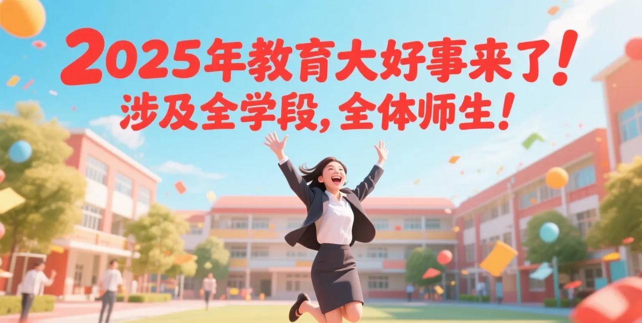 2025年教育大好事来了！涉及全学段，全体师生！2025年，教育全是大好事，从