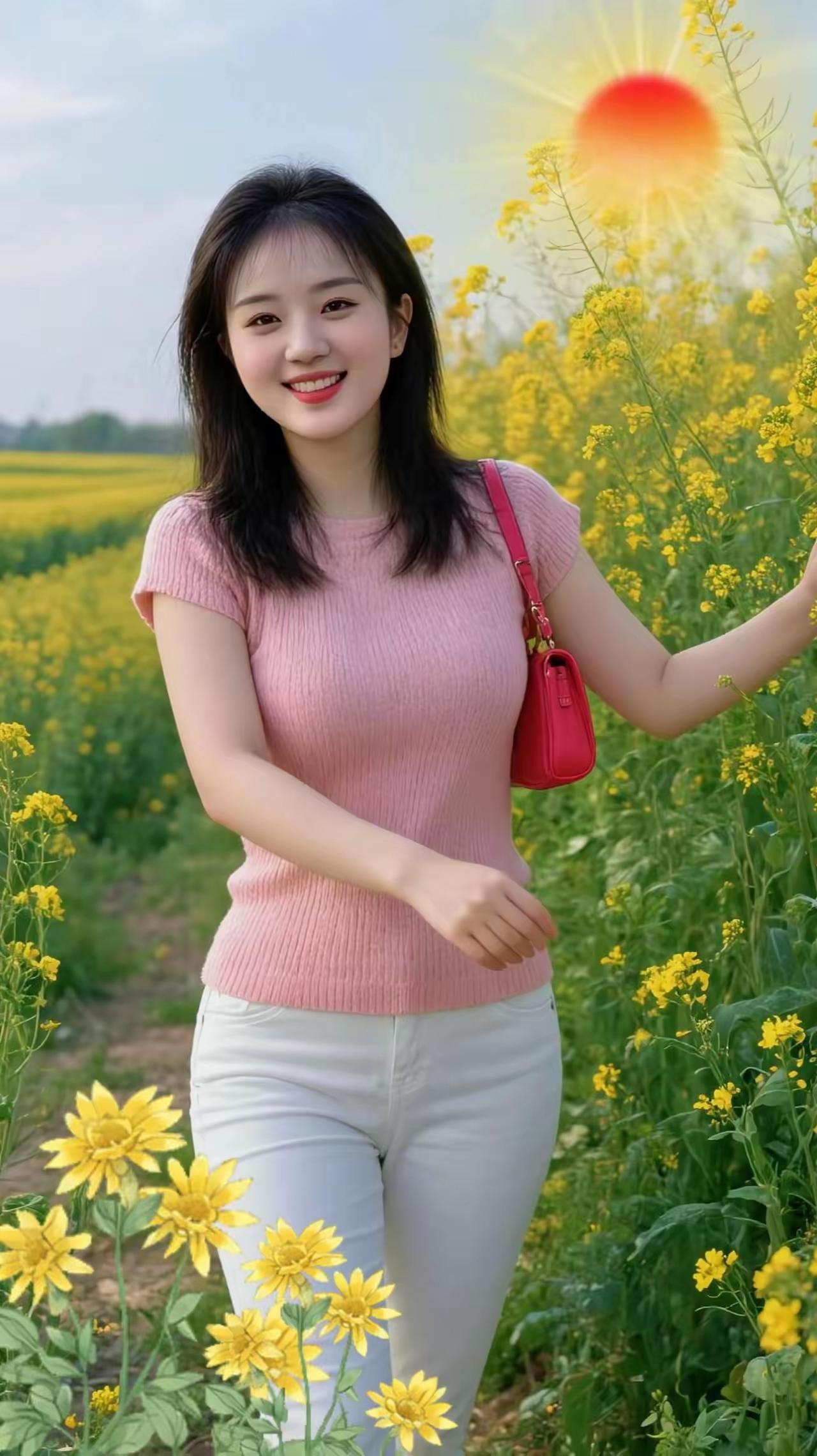 日暖花间笑，春光满面来。寻找镜头的美朝阳唯美照片分享