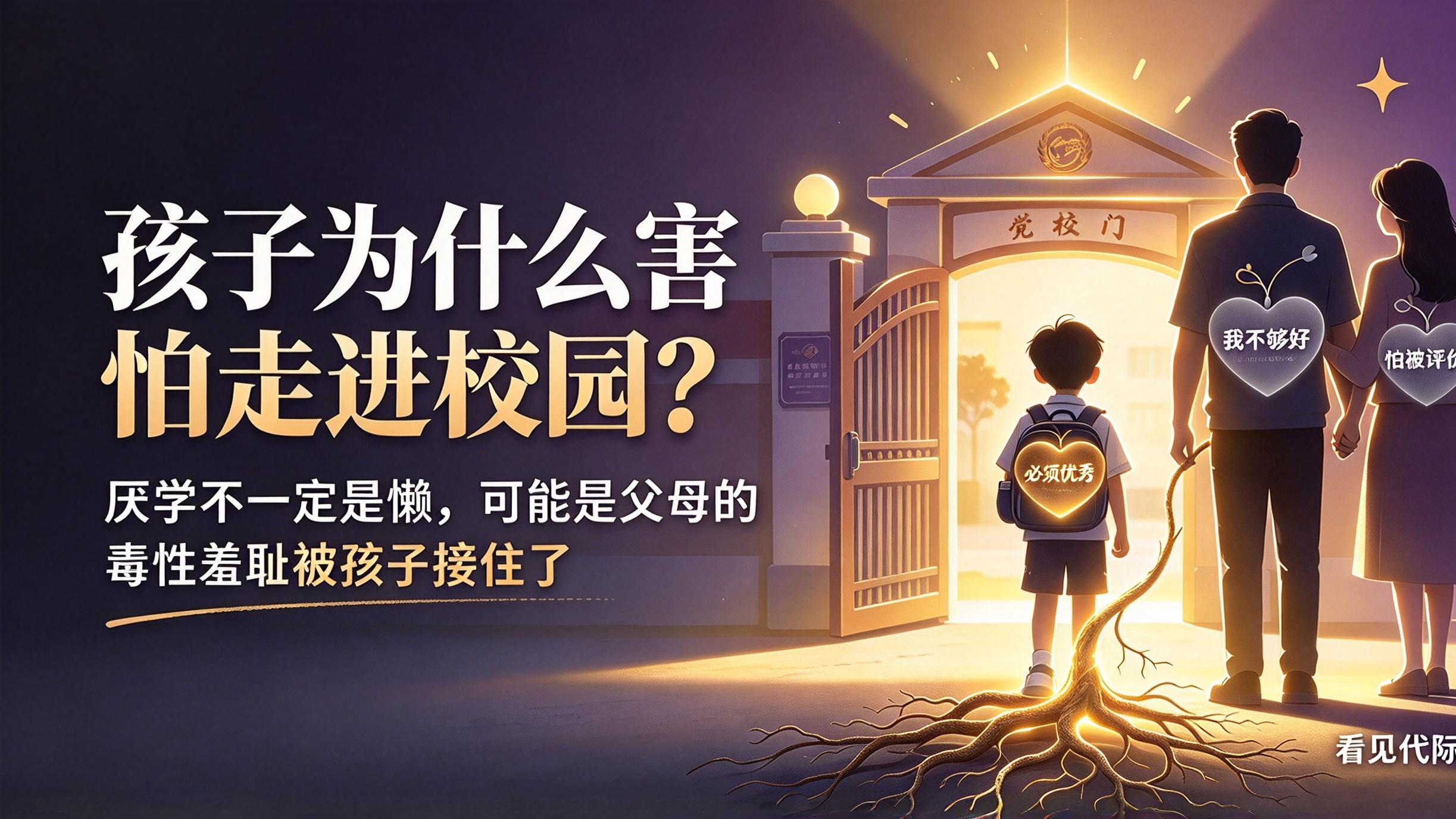 孩子厌学不敢上学, 根源藏在父母的毒性羞耻里