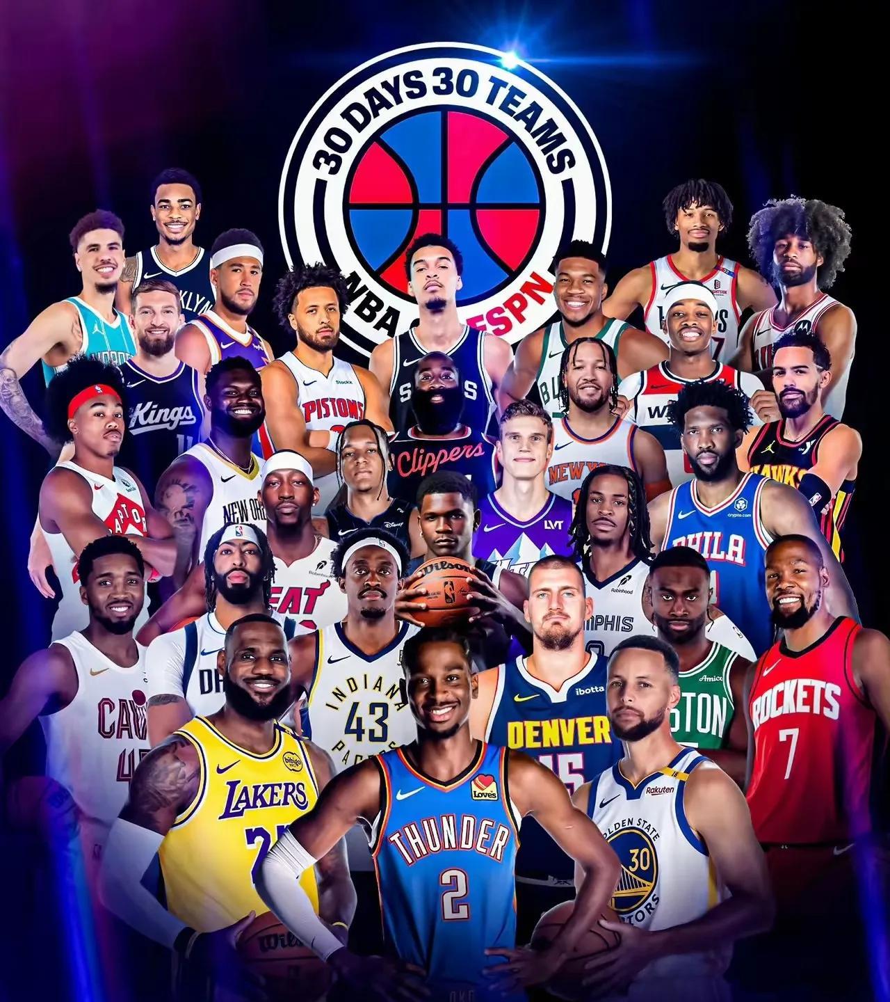 ESPN晒出的球队老大才是明智选择，湖人老大是詹姆斯不是东契奇，快船老大伦纳