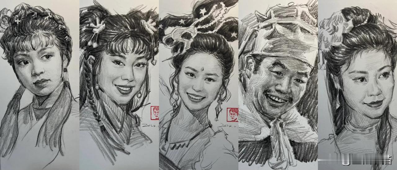 呈铉素描人物作品你喜欢吗？素描画人物