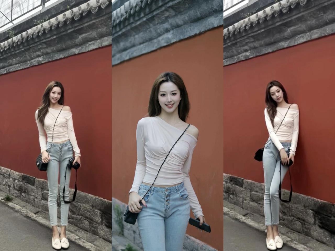 牛仔裤拍照，5个姿势，轻松拍出好身材，漂亮又上镜