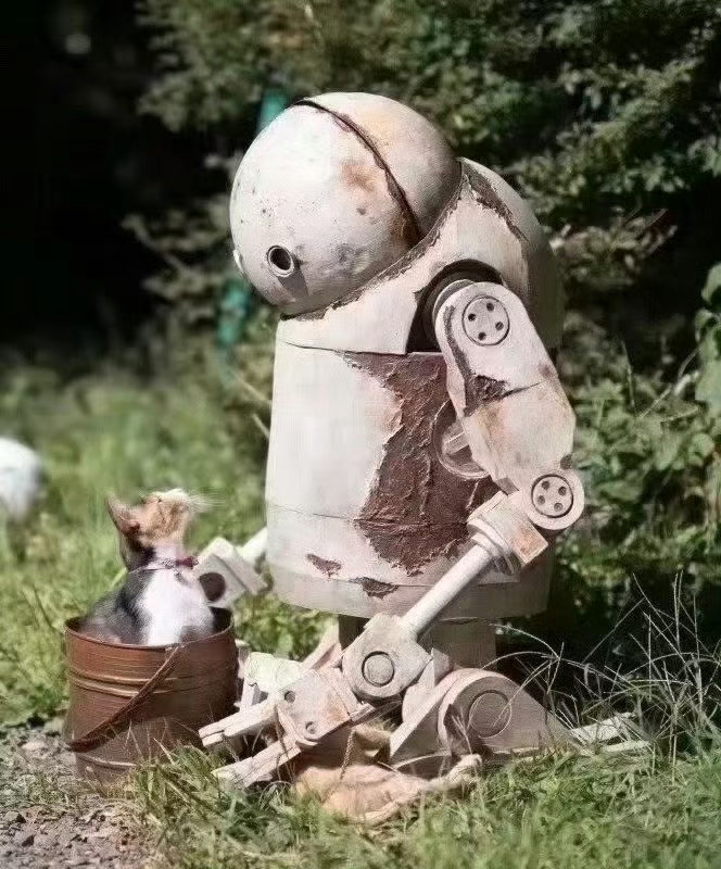 忧郁的机器人和小猫咪～​​​