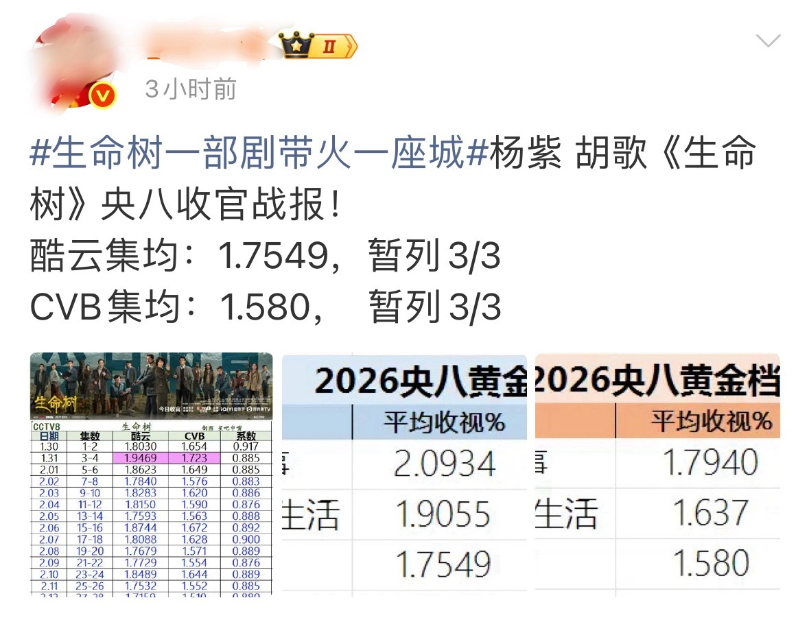 看出来了，紫粉更爱关注赵丽颖小城大事播剧期间不仅天天发数据还长篇大论分析点评而对