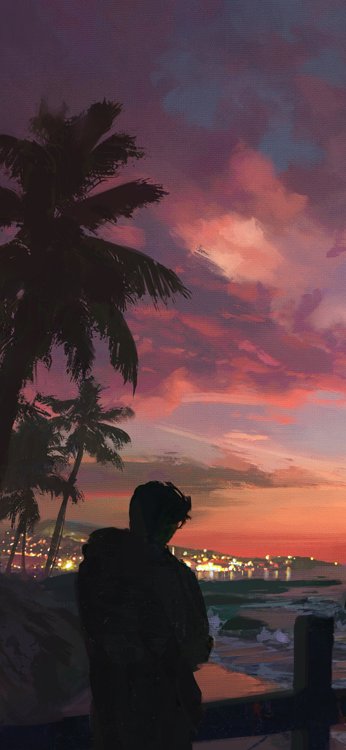 来组赛博插画壁纸吧～