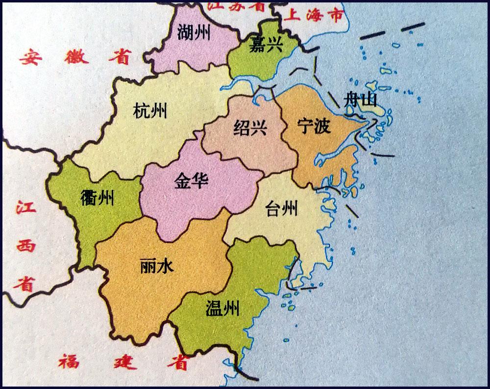 浙江省各地市全国知名度排序第一名杭州，西湖+古都；第二名温州，温州商人+雁荡