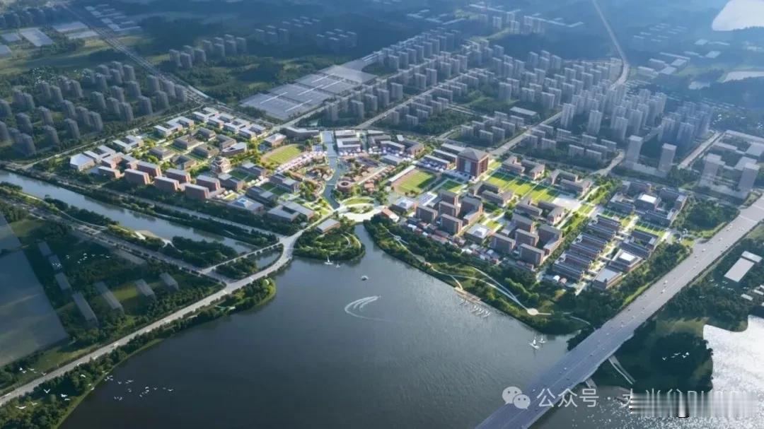 效果图亮相！武汉科技大学知音湖校区来了近日，武汉科技大学知音湖校区最新效果图