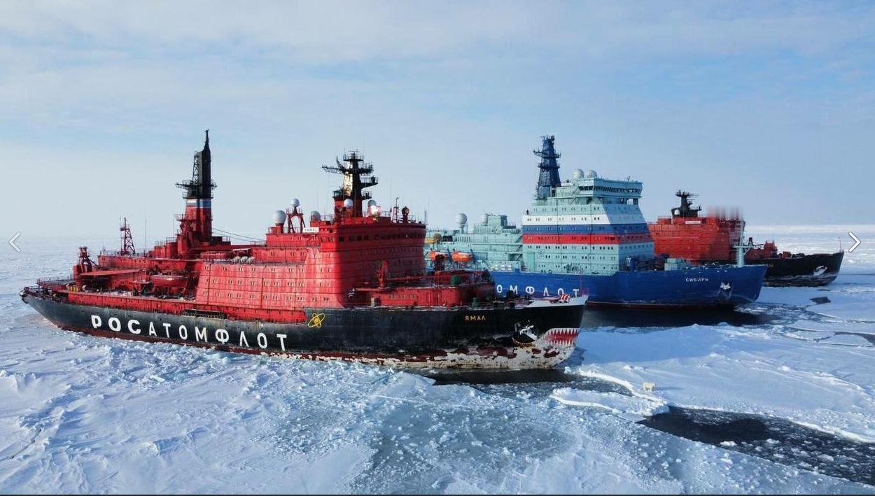 霸气！历史首次，俄八艘破冰船涌入北海航线俄罗斯国家原子能公司首席执行官阿列克