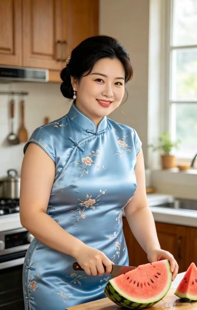 紫气东来，福气满满。中国旗袍，纹样丰富。开叉设计，自信满满。国风古韵，岁月