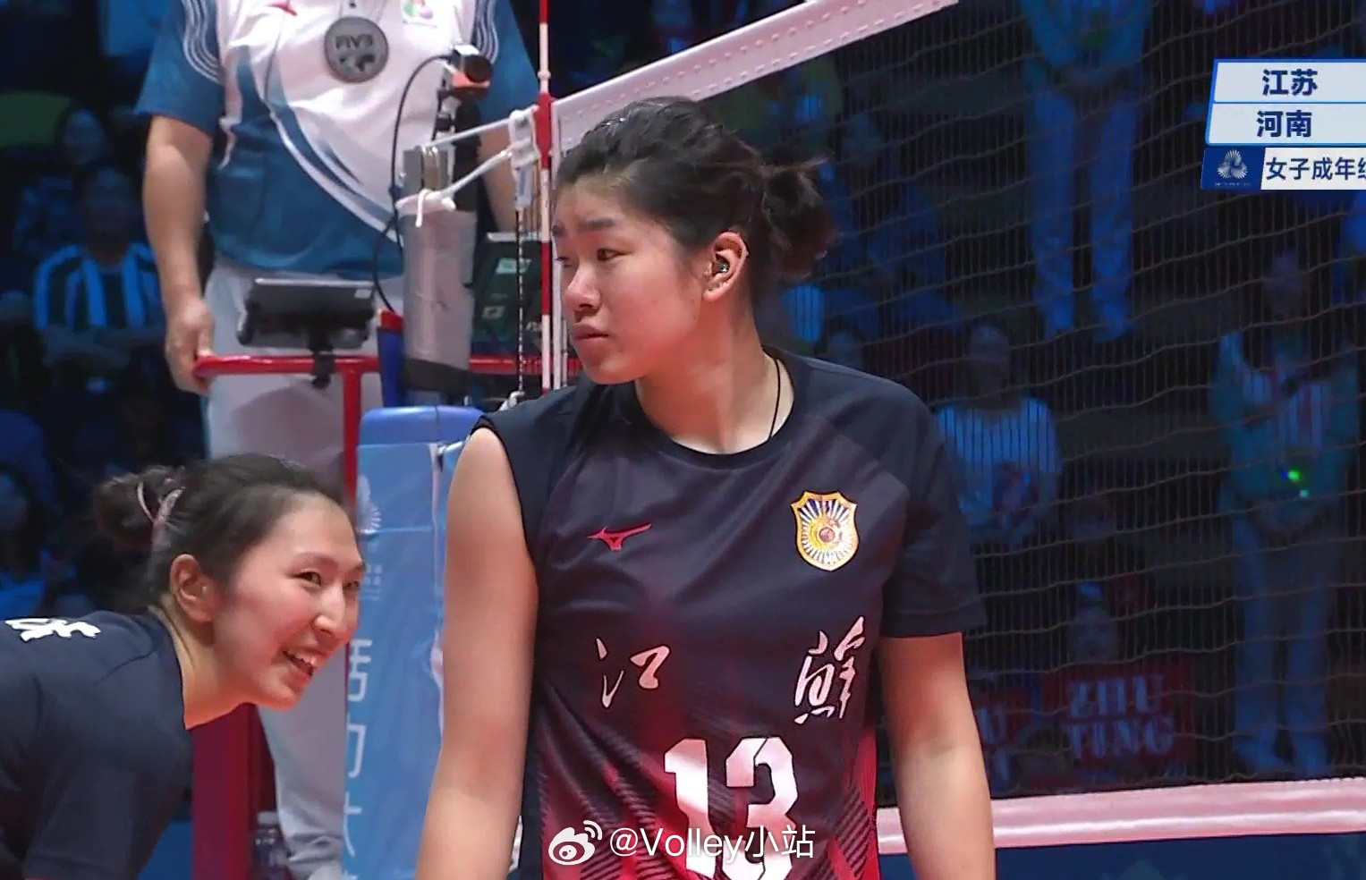 女排小组赛A组，江苏女排3比0河南女排（25-1825-1625-17），江