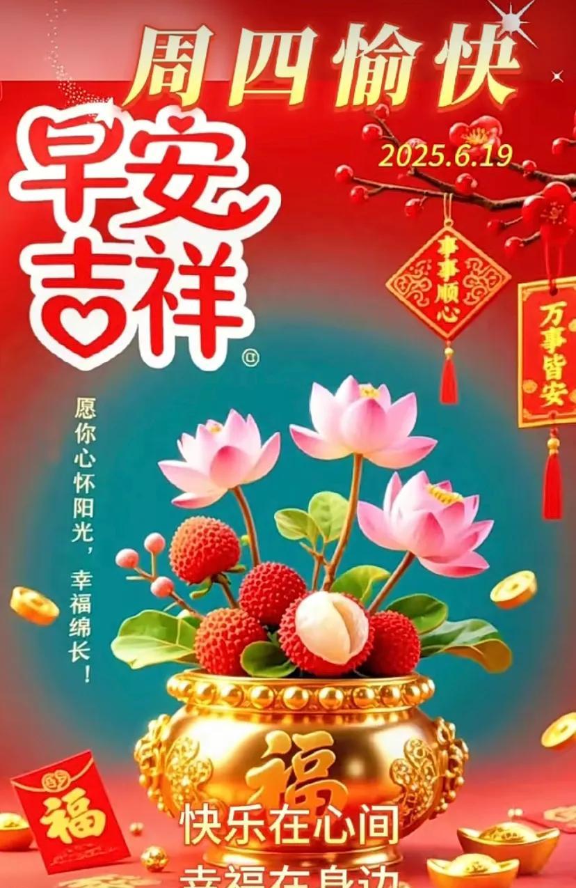 06.19阳光明媚，幸福五月，愿你吉祥如意！周四快乐！