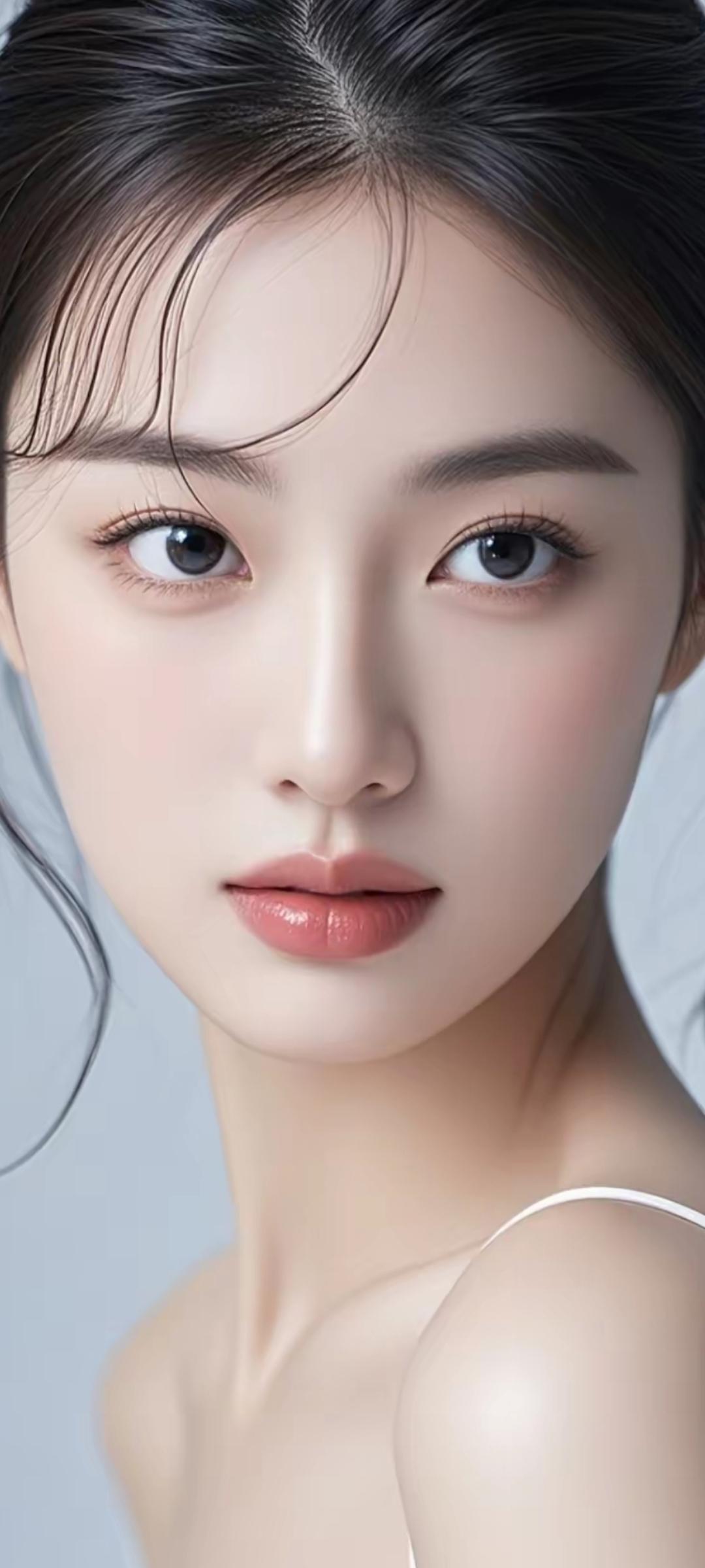 温柔如水的少女，宛如画中仙子。