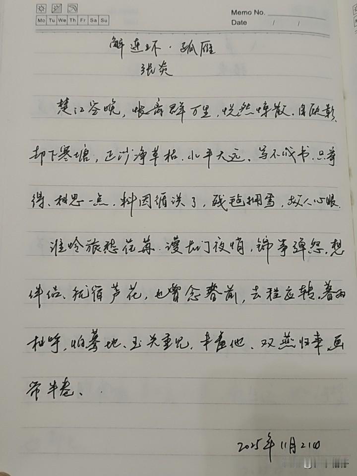 抄书第1007天（2025年11月21日）静心✔戒浮躁，一笔一划。