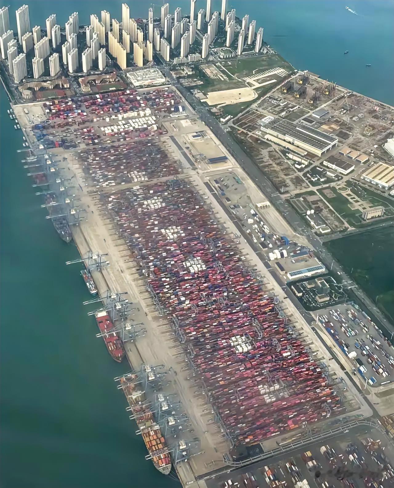 这个小区，完全为着打造“天际线”而设。因为从对面隔湾相望时，这边是船厂和码头。