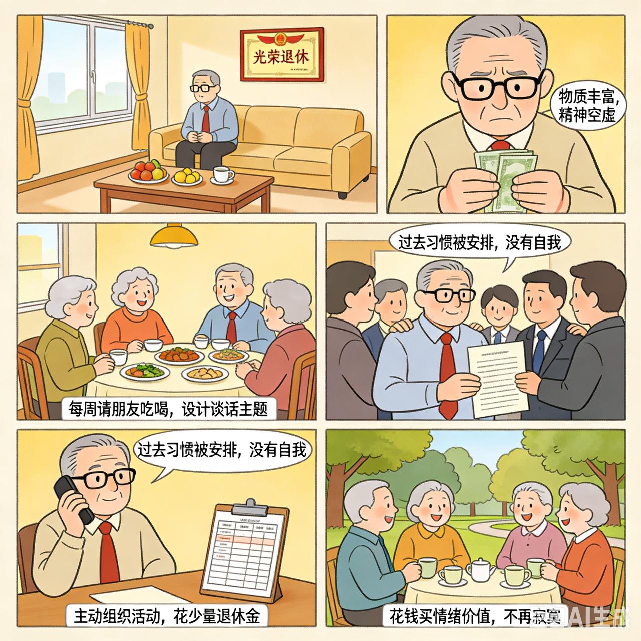 退休干部为啥寂寞？不少退休干部拿不少退休金，但非常寂寞。物质丰富精神空虚。其实