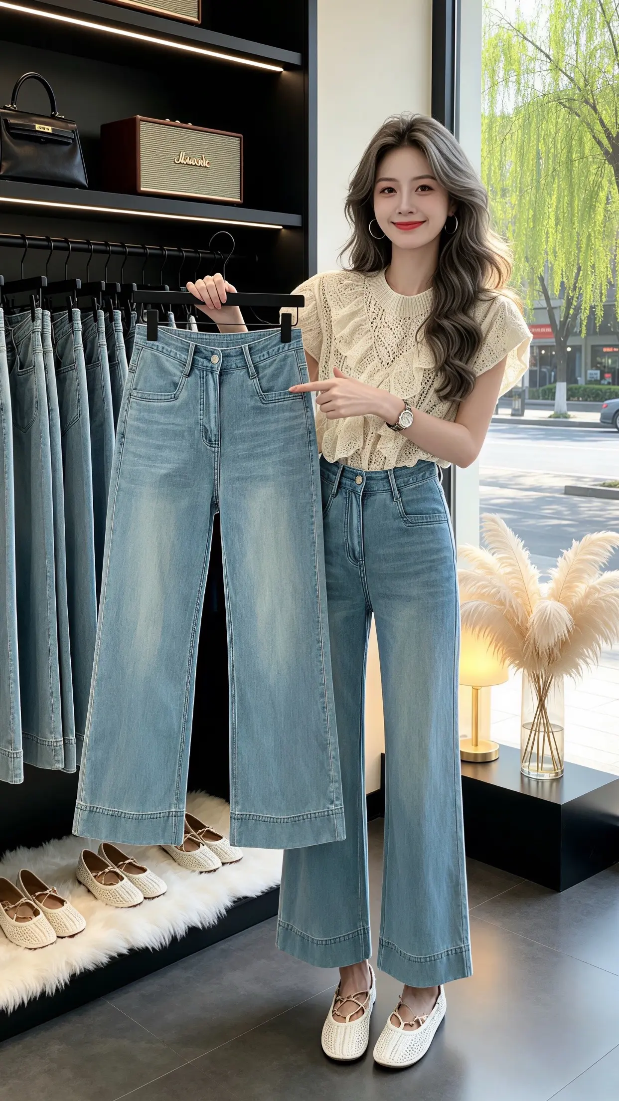 怎么将牛仔裤穿出高级感 梨型身材必入牛仔裤 一条牛仔裤搞定一周穿搭 牛...